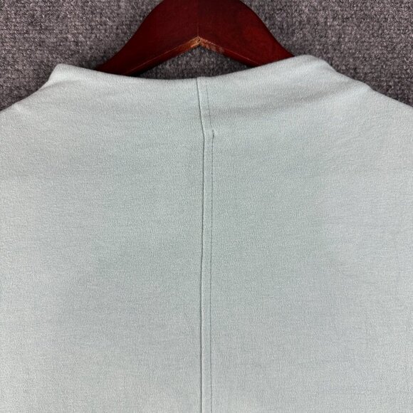 J JIll Top Womens Large Green Stretch Knit Mock Neck Long Sleeve Pullover Shirt - Picture 8 of 8